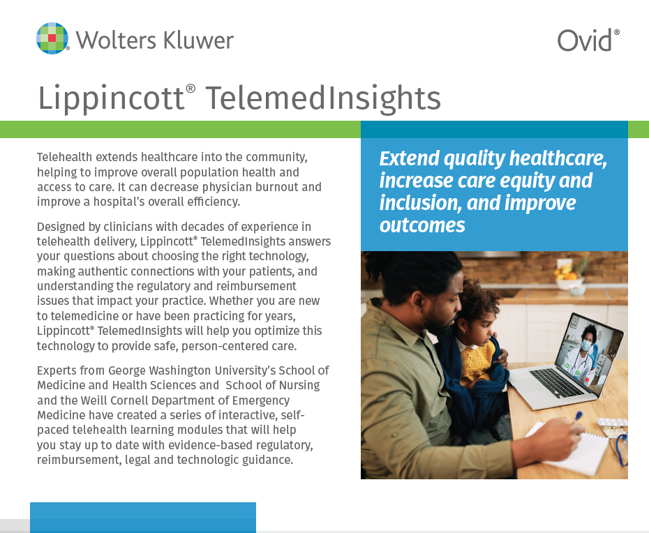 Product sheet for telehealth service 